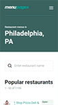 Mobile Screenshot of philadelphia.menupages.com