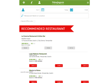 Tablet Screenshot of menupages.ie