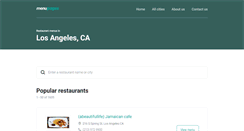 Desktop Screenshot of losangeles.menupages.com