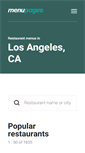 Mobile Screenshot of losangeles.menupages.com