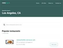 Tablet Screenshot of losangeles.menupages.com